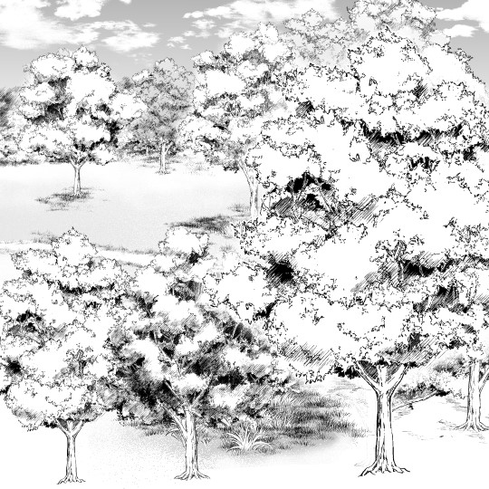 White Tree (Beta Shading) Brush – MANGA MATERIALS
