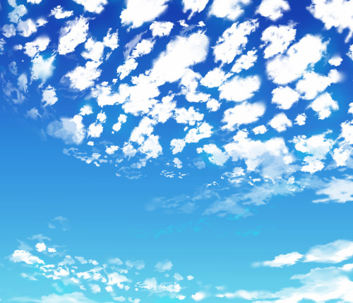 １ストロークで雰囲気バッチリ うろこ雲ブラシで空を描く 漫画素材工房 Manga Materials