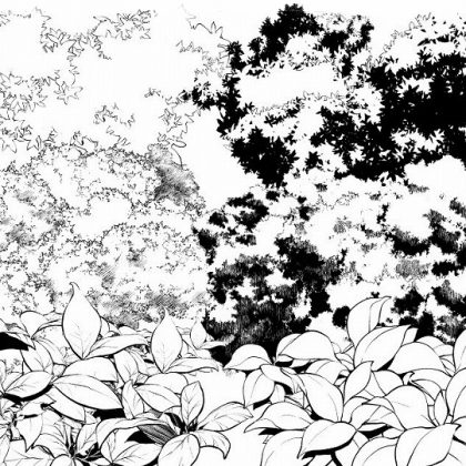 葉ブラシ6種セット 漫画素材工房 Manga Materials