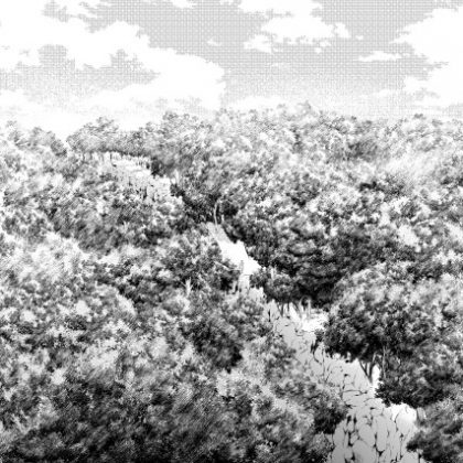 驚くほどカンタン 森マルチブラシ素材で山の自然風景を描くコツ 漫画素材工房 Manga Materials