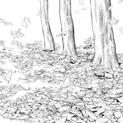 少しのコツを加えるだけ 落ち葉ブラシ素材 落ち葉の山の描き方 漫画素材工房 Manga Materials
